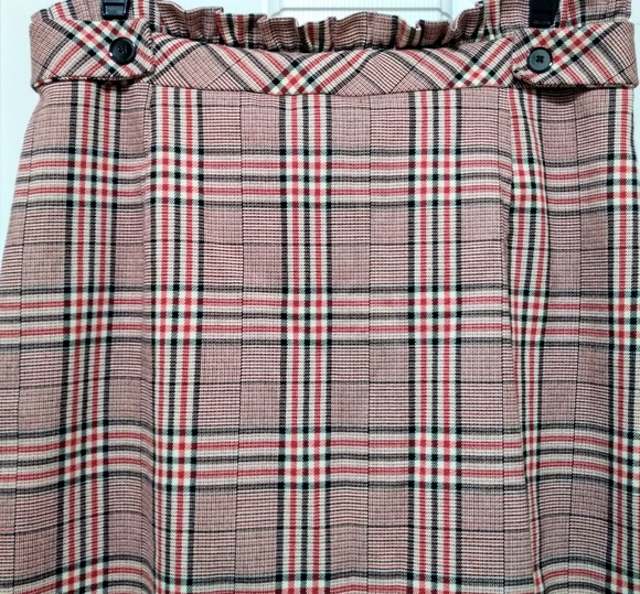 Plaid Pattern Ruffle Top Skirt - Picture 6 of 16